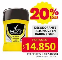 Ara Rexona men V8 desodorante en barra oferta