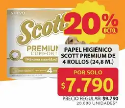 Ara Scott Premium papel higienico oferta