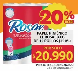 Ara Rosal papel higienico oferta