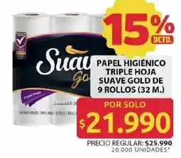 Ara Suave Gold papel higienico oferta
