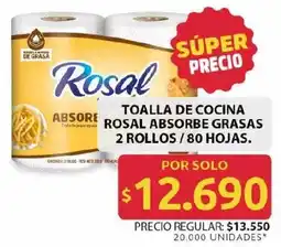 Ara Rosal Absorbe Grasas toalla cocina oferta