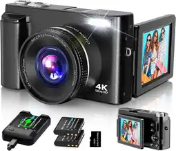 Falabella Cámara Digital 4k Enfoque Automático, Cámara De Video 48 Mp oferta