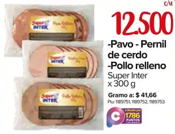 Super Inter Pavo - Pernil de Cerdo - Pollo Relleno Super Inter 300g oferta