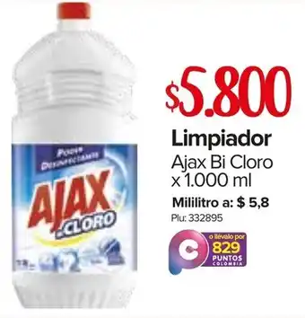 Super Inter Limpiador Ajax Bi Cloro 1.000ml oferta