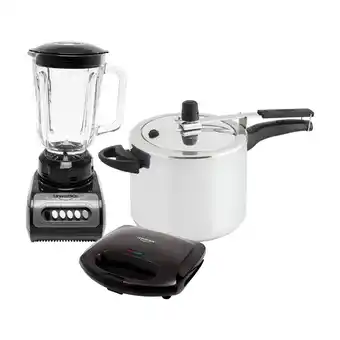 Alkomprar Combo UNIVERSAL Licuadora +Sanduchera+ Olla a presion 6 Lts oferta