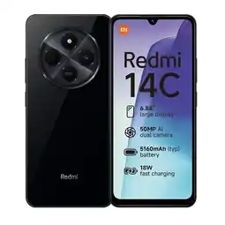 Falabella Celular Redmi 14C 256GB 4Ram Negro oferta