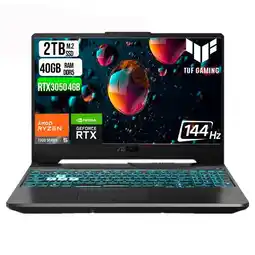 Falabella Portátil TUF A15 Ryzen 5 RTX 3050 40GB RAM 2TB SSD 15.6 oferta