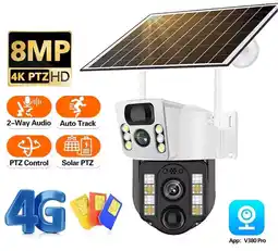 Falabella Cámara De Seguridad Con Panel Solar Sim 4g Wifi Lente Dual oferta
