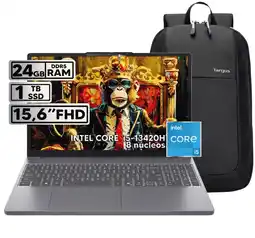 Falabella PORTÁTIL INTEL CORE I5-13420H 24GB RAM 1TB SSD 153 FHD WUXGA + BOLSO TARGUS oferta
