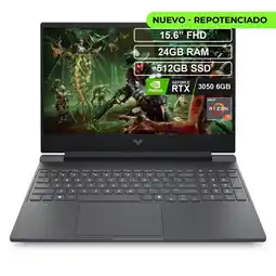 Falabella Portatil Victus Gaming Ryzen 7 7445HS 24GB 512GB RTX 3050 oferta