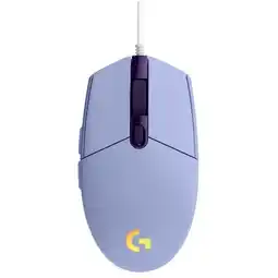 Falabella Mouse g203 lights usb lila oferta