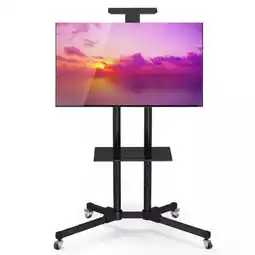 Falabella Soporte TV Movil de Piso con Ruedas 32 a 70 Pulgadas Negro oferta