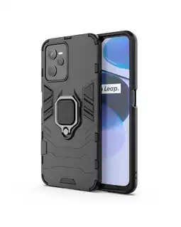 Falabella Funda Anti Golpes Anillo Compatible con Realme C35 Negro oferta