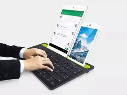Falabella Teclado Inalambrico Recargable Portátil Bluetooth Tablet Cel oferta