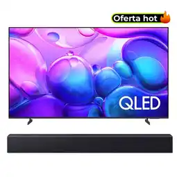 Falabella Combo TV 55 QLED UHD 4K + BARRA DE SONIDO HW B400 oferta