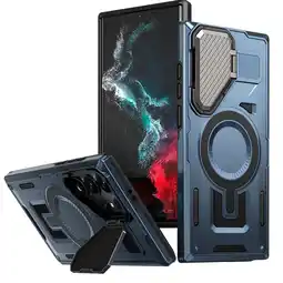 Falabella Estuche armo spartan magnetico compatible con Samsung S23 Ultra Azul oferta