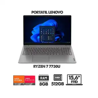 Falabella PORTATIL RYZEN 7 7730U - RAM 8GB- SSD 512GB- FULL HD - RADEON GRAPHICS oferta