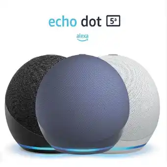Falabella Alexa Parlante Echo Dot 5ª Azul + Bombillo Smart LED 9w oferta