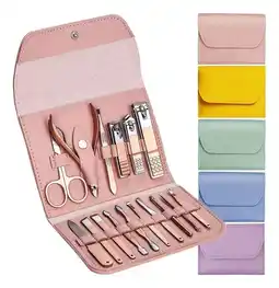 Falabella Kit Manicure Pedicure Cuidado Facial Cortauñas X16 Pz Rosa oferta