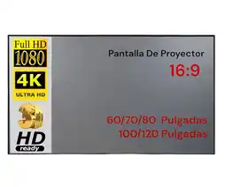 Falabella Telón De Proyección 100 Plegable Antiarrugas Hd 169 oferta