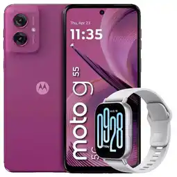 Falabella Celular Moto G55 5G 256GB /8GB Pink + Watch 5 Active Slv oferta