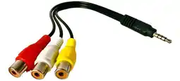 Falabella Cable Adaptador Jack 3.5mm Hembra A 3 Rca Av M/f Audio Video oferta