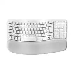 Falabella Teclado Ergonomico Inalambrico Wave keys Blanco oferta