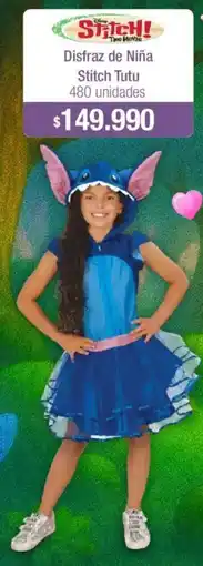 Jumbo Disfraz de niña stitch tutu oferta