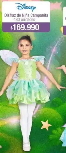 Jumbo Disfraz de niña campanita oferta