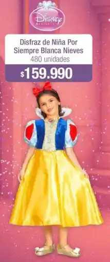 Jumbo Disfraz de niña por siempre blanca nieves oferta