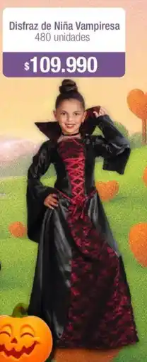 Jumbo Disfraz de niña vampiresa oferta