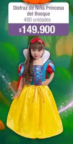 Jumbo Disfraz de niña princesa del bosque oferta