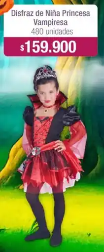 Jumbo Disfraz de Niña Princesa Vampiresa oferta