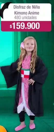Jumbo Disfraz de niña kimono anime oferta