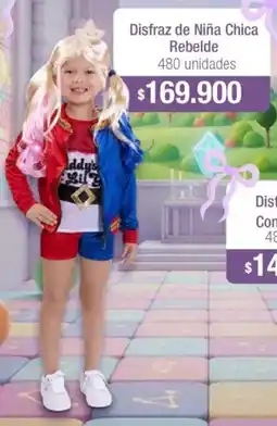 Jumbo Disfraz de niña chica rebelde oferta