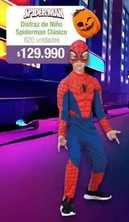 Jumbo Disfraz de niño spiderman clásico oferta