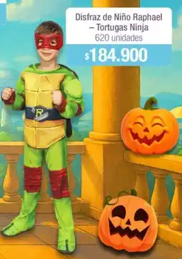 Jumbo Disfraz de niño raphael - tortugas ninja oferta