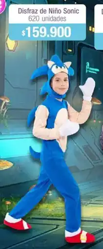 Jumbo Disfraz de niño sonic oferta