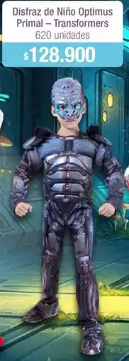 Jumbo Disfraz de niño optimus primal - transformers oferta