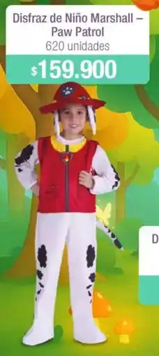 Jumbo Disfraz de niño marshall - paw patrol oferta