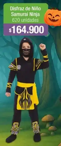 Jumbo Disfraz de niño samurai ninja oferta