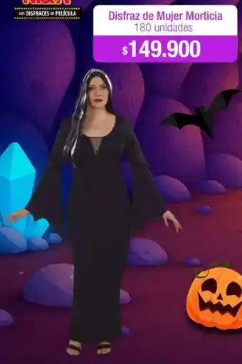 Jumbo Disfraz de mujer morticia oferta
