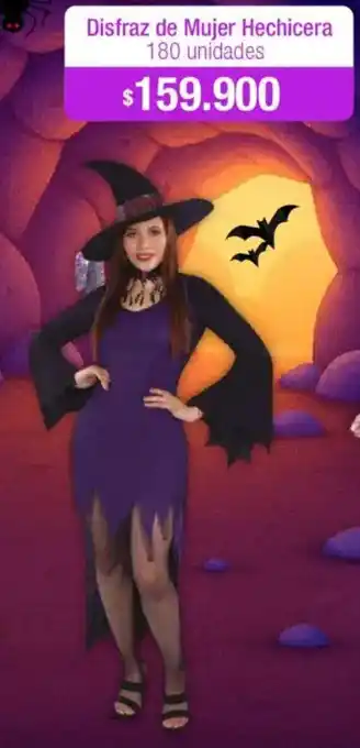 Jumbo Disfraz de mujer hechicera oferta