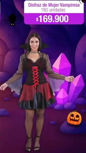 Jumbo Disfraz de mujer vampiresa oferta