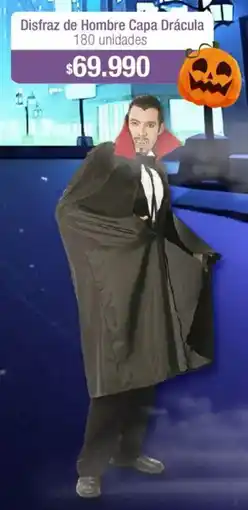 Jumbo Disfraz de hombre capa drácula oferta