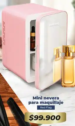 Tiendas D1 Red flag mini nevera para maquillaje oferta