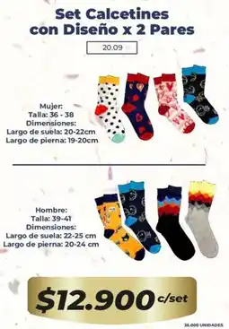 Tiendas D1 Set calcetines con diseño oferta