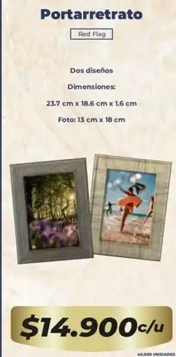 Tiendas D1 Red flag portarretrato oferta
