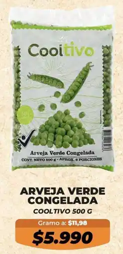 Tiendas D1 Cooltivo arveja verde congelada oferta