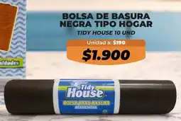 Tiendas D1 Bolsa de basura negra tipo hogar tidy house oferta